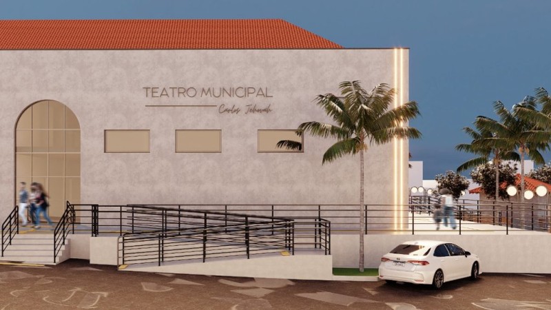 Projeto para o Teatro Carlos Jehovah e Mercado de Artesanato é apresentado por arquiteta ao prefeito em exercício