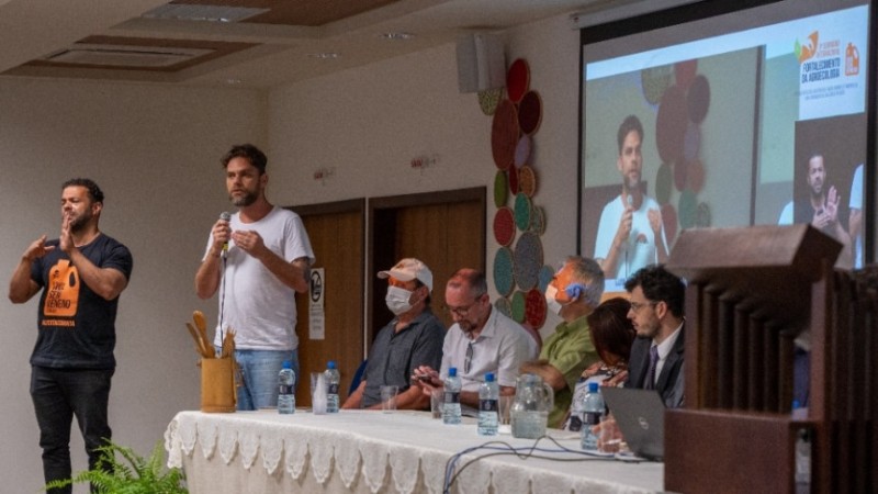 Deputado Goura participa da abertura do 3º Seminário Internacional Fortalecimento da Agroecologia / Créditos: Rafael Bertelli