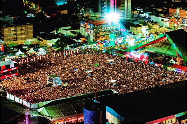 Parque do Povo lotado no show de Gusttavo Lima no São João 2022 de Campina Grande — Foto: Emanuel Tadeu / PMCG