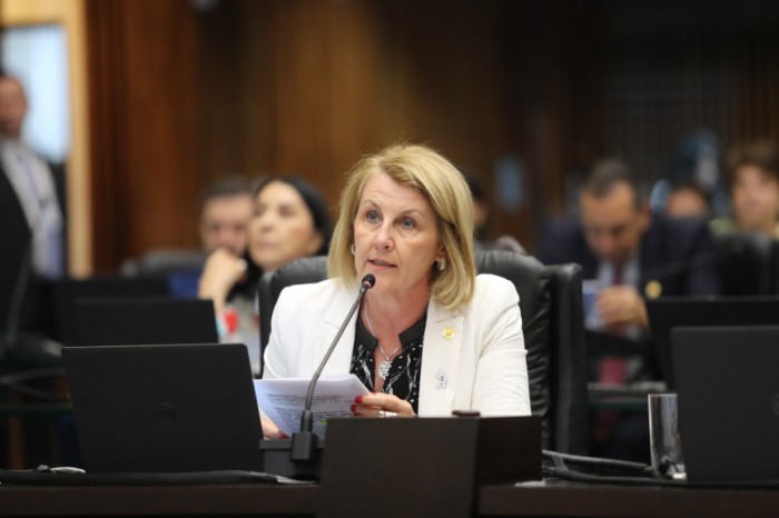 A deputada Márcia Huçulak assina o projeto juntamente com o deputado Alexandre Curi (PSD). / Créditos: Orlando Kissner/Alep