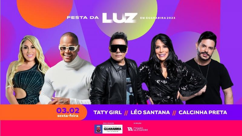 Assista ao vivo Taty Girl na Festa da Luz 2023 | Guarabira-PB
