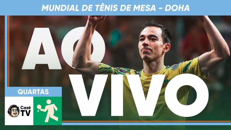 AO VIVO: Hugo Calderano disputa quartas no Mundial de Tênis de Mesa