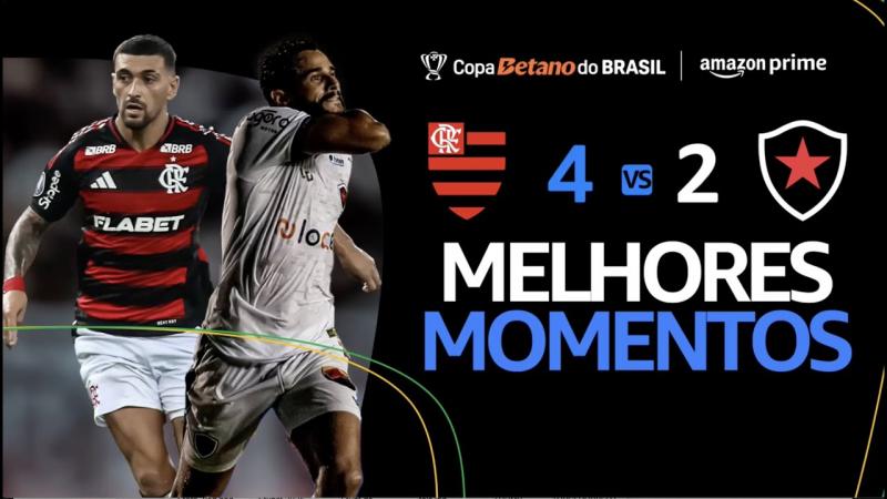 FLAMENGO 4 x 2 BOTAFOGO-PB | MELHORES MOMENTOS | 3ª FASE COPA DO BRASIL 2025